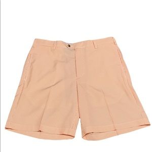 Donald Ross Orange White Striped Golf Shorts sz:34